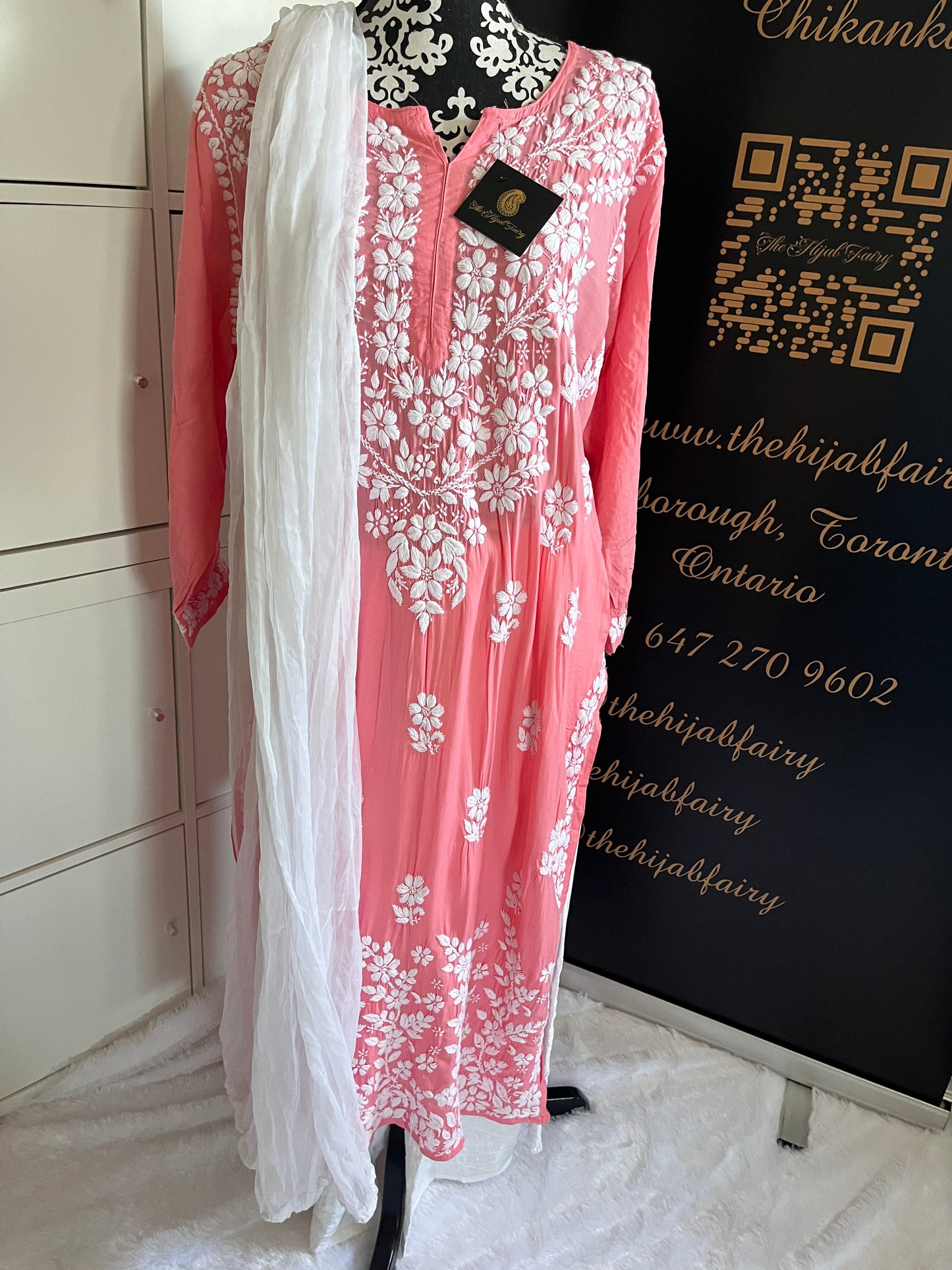 Gajari Pink - Modal Straight Long Kurta