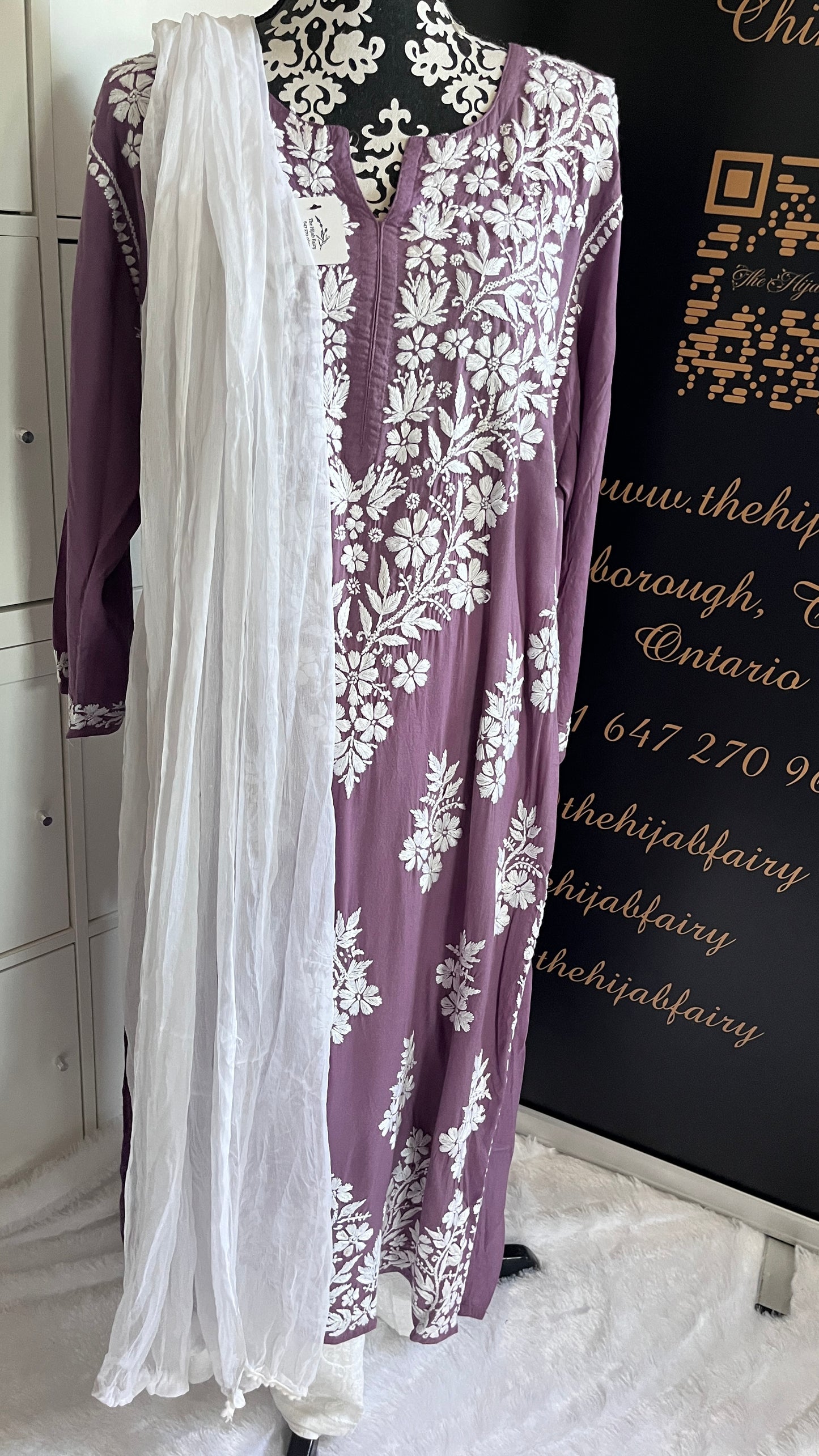 Dusty Lilac - Modal Straight Kurta