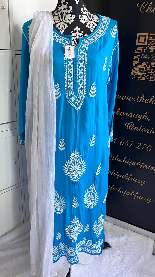 Royal Blue - Modal Straight Kurta