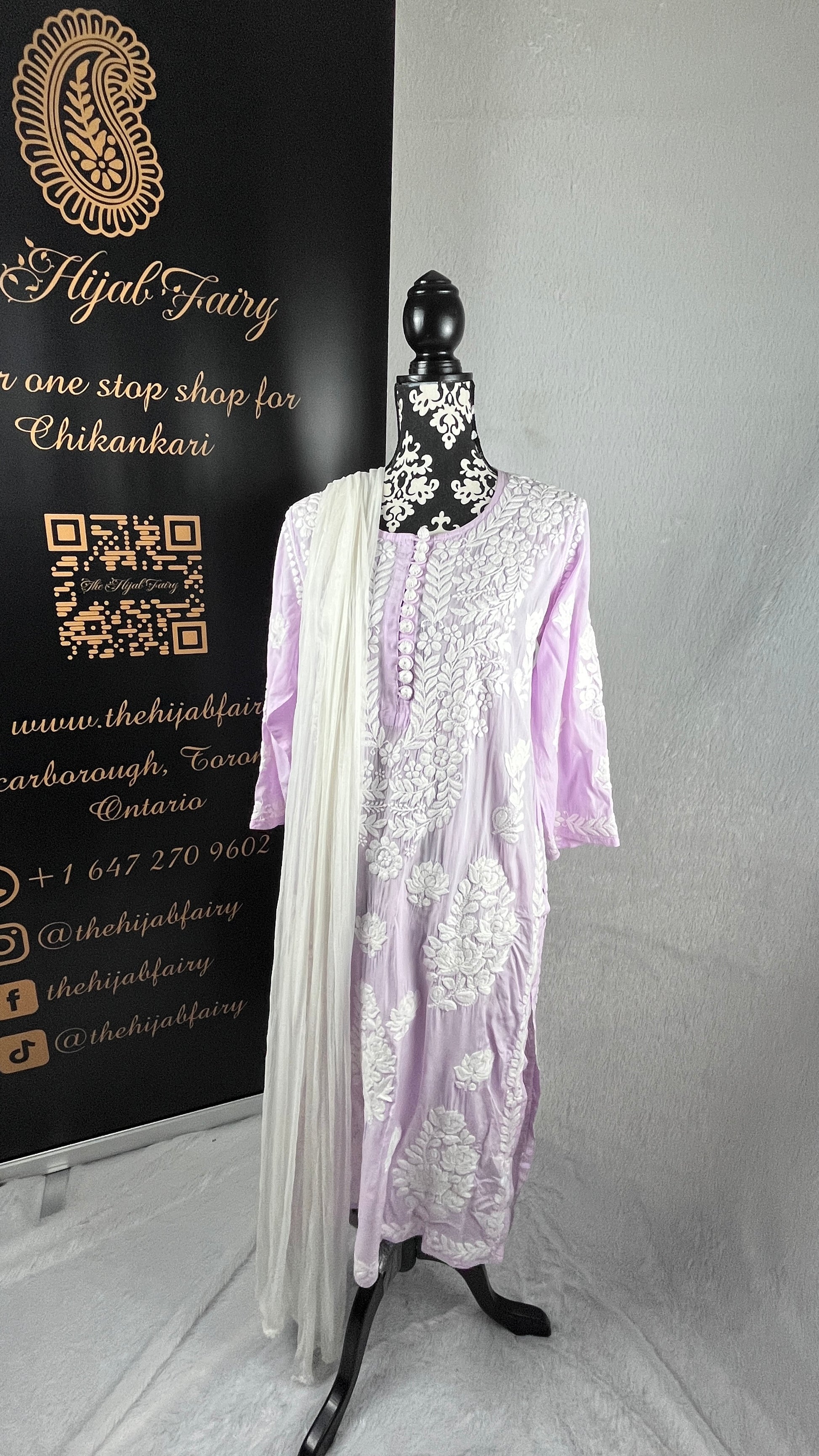 Lavender - Premium Modal Kurti - The Hijab Fairy