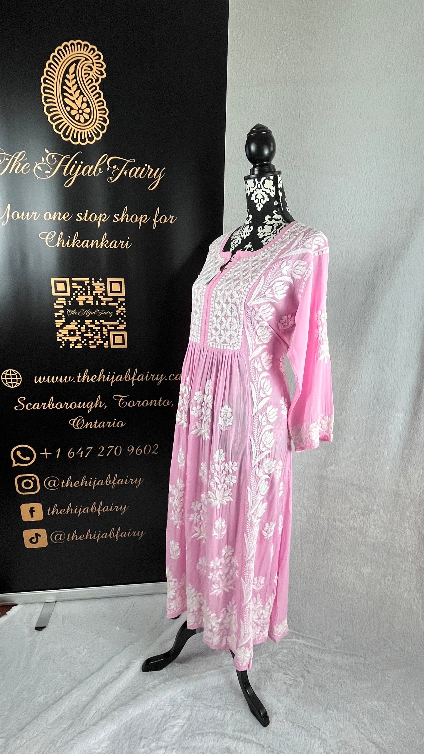 Pink - Modal Frock - The Hijab Fairy