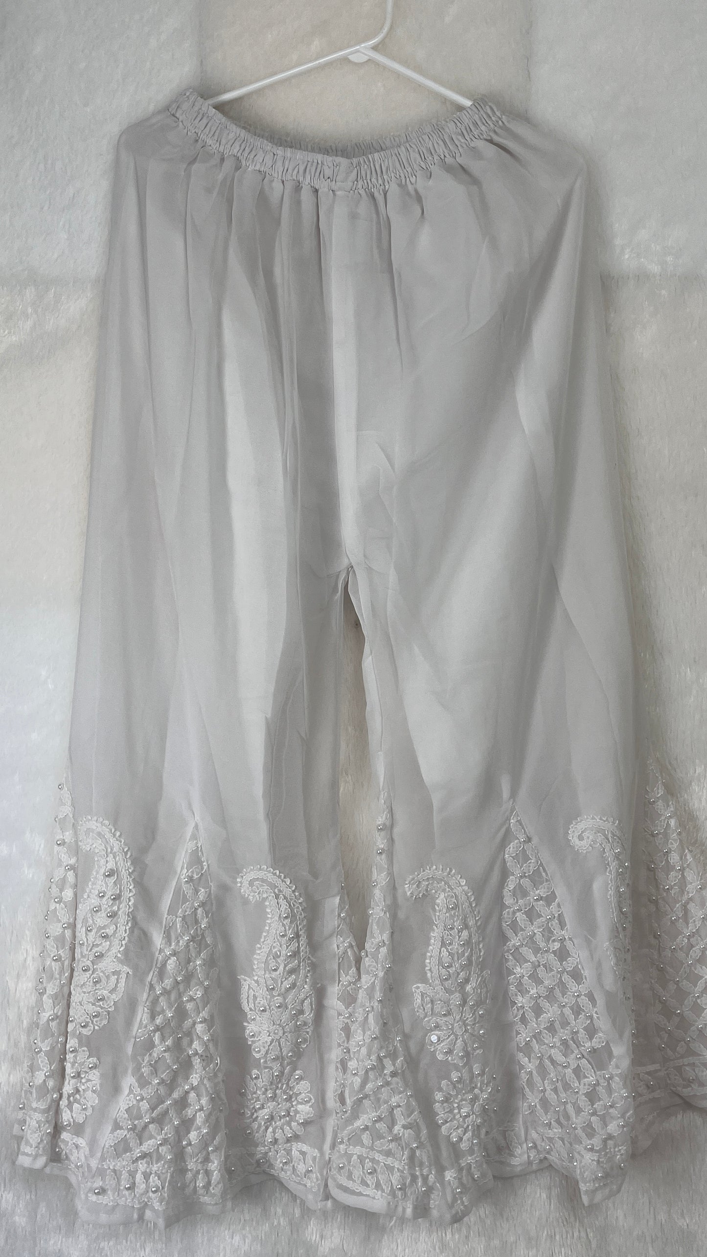 Chikankari Pearl Sharara