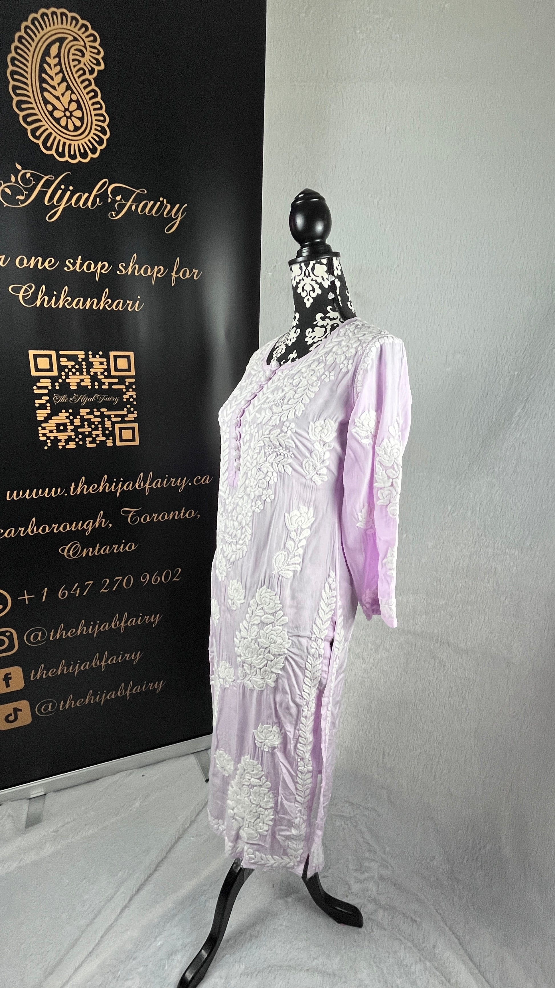 Lavender - Premium Modal Kurti - The Hijab Fairy