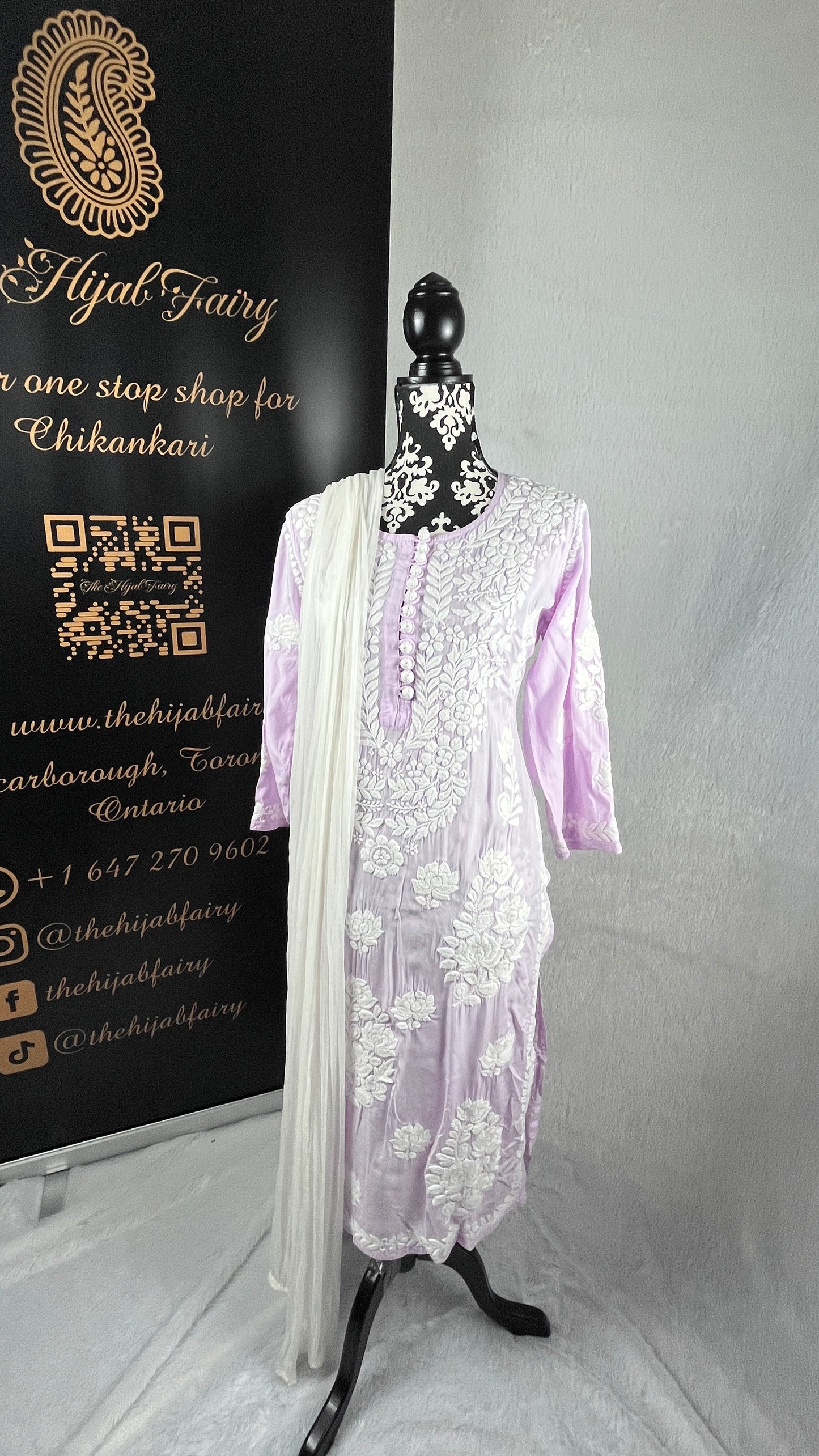 Lavender - Premium Modal Kurti - The Hijab Fairy