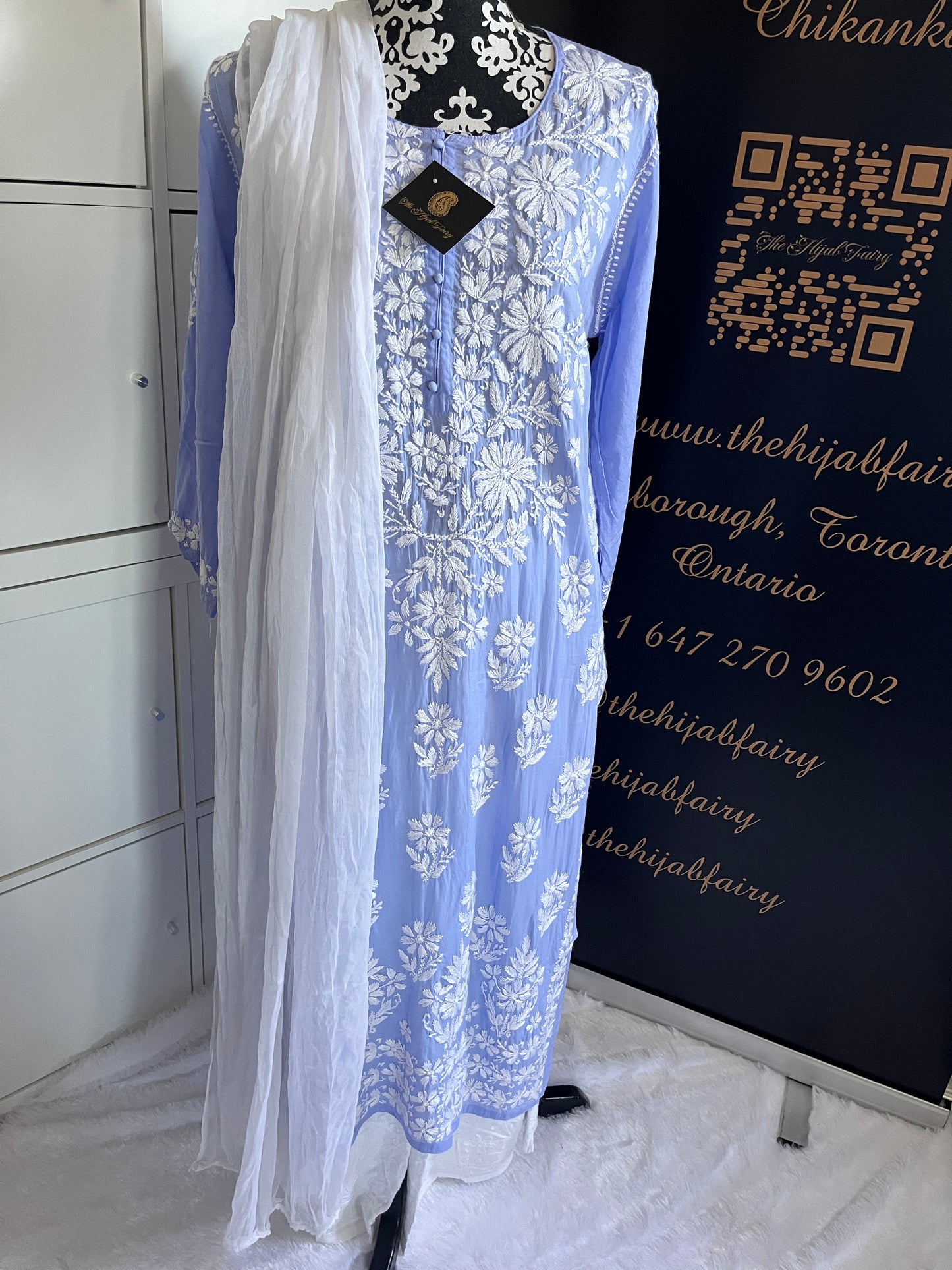 Lilas 1 - Kurta long et droit en modal