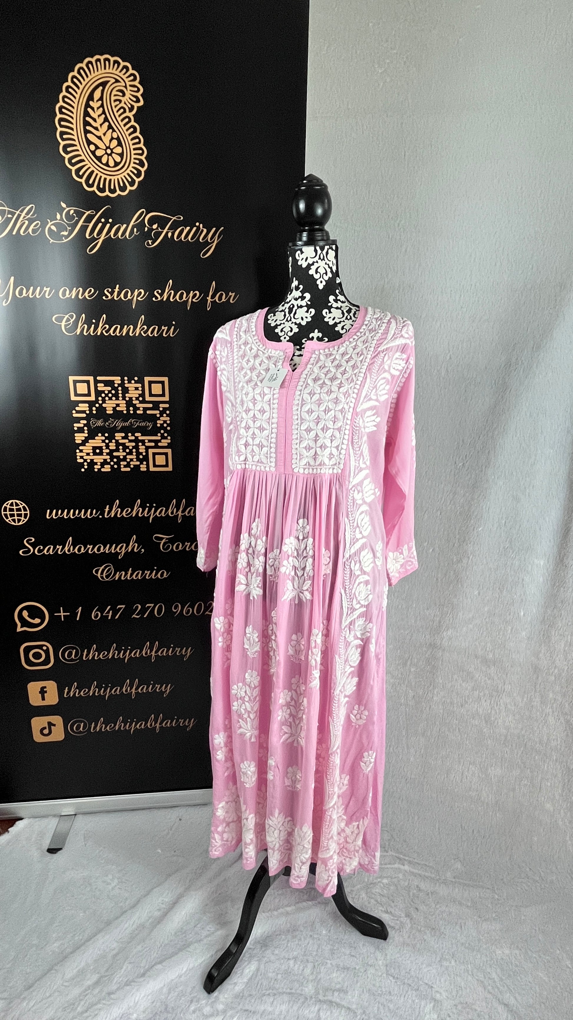 Pink - Modal Frock - The Hijab Fairy