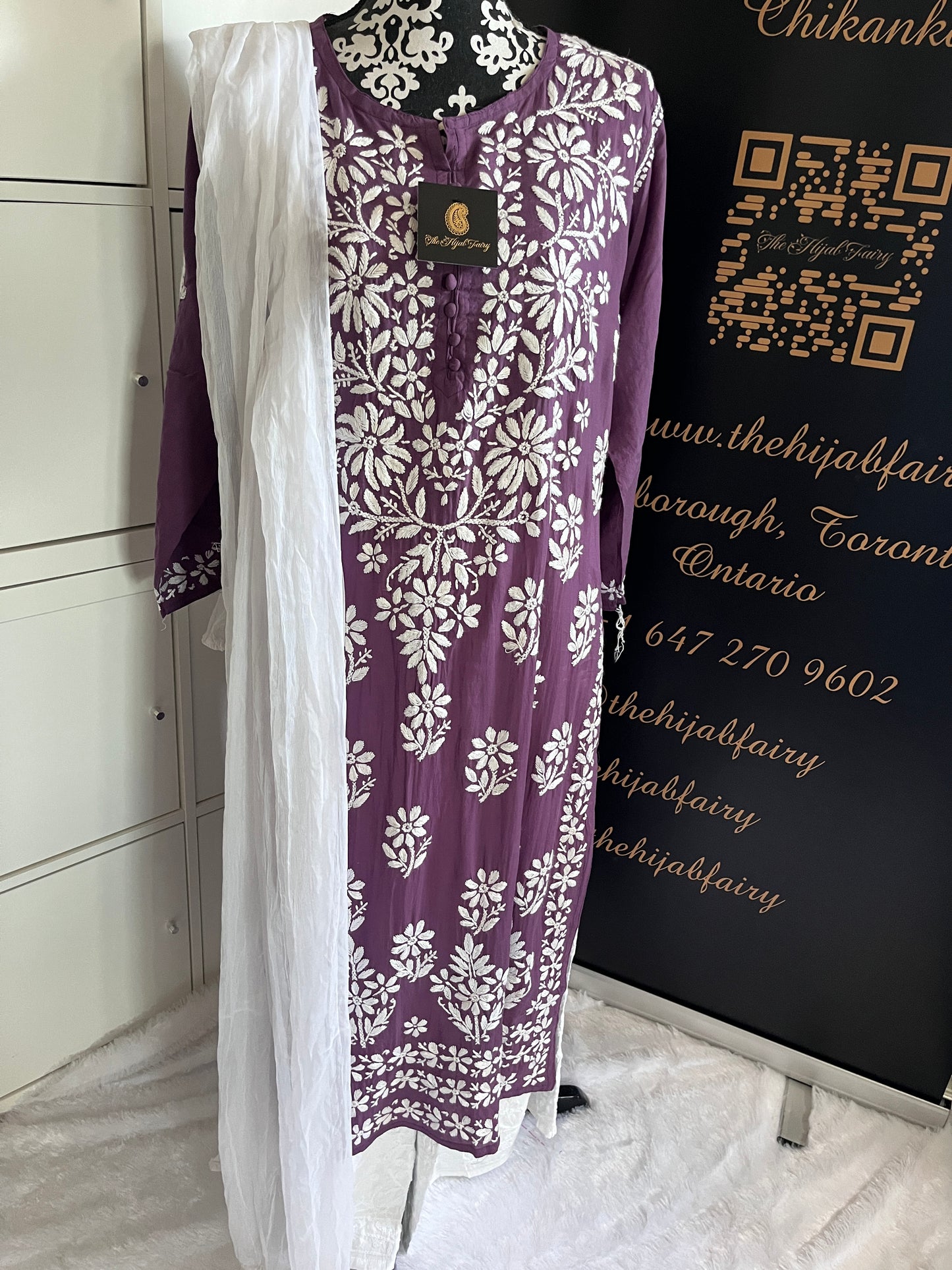 Dusty Lilac - Modal Straight Kurta