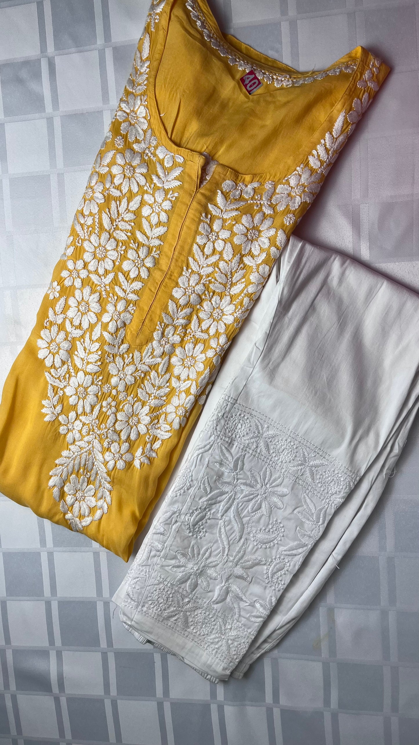 Mango Yellow - Modal Straight Long Kurta - The Hijab Fairy