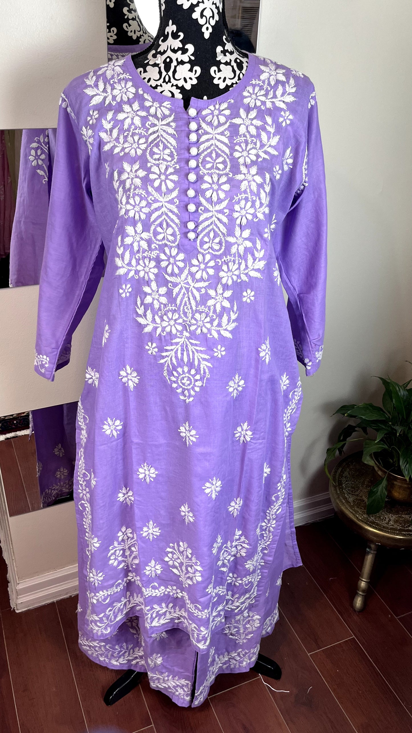 Lavender - Plazzo Suit 2 Pc Set - The Hijab Fairy