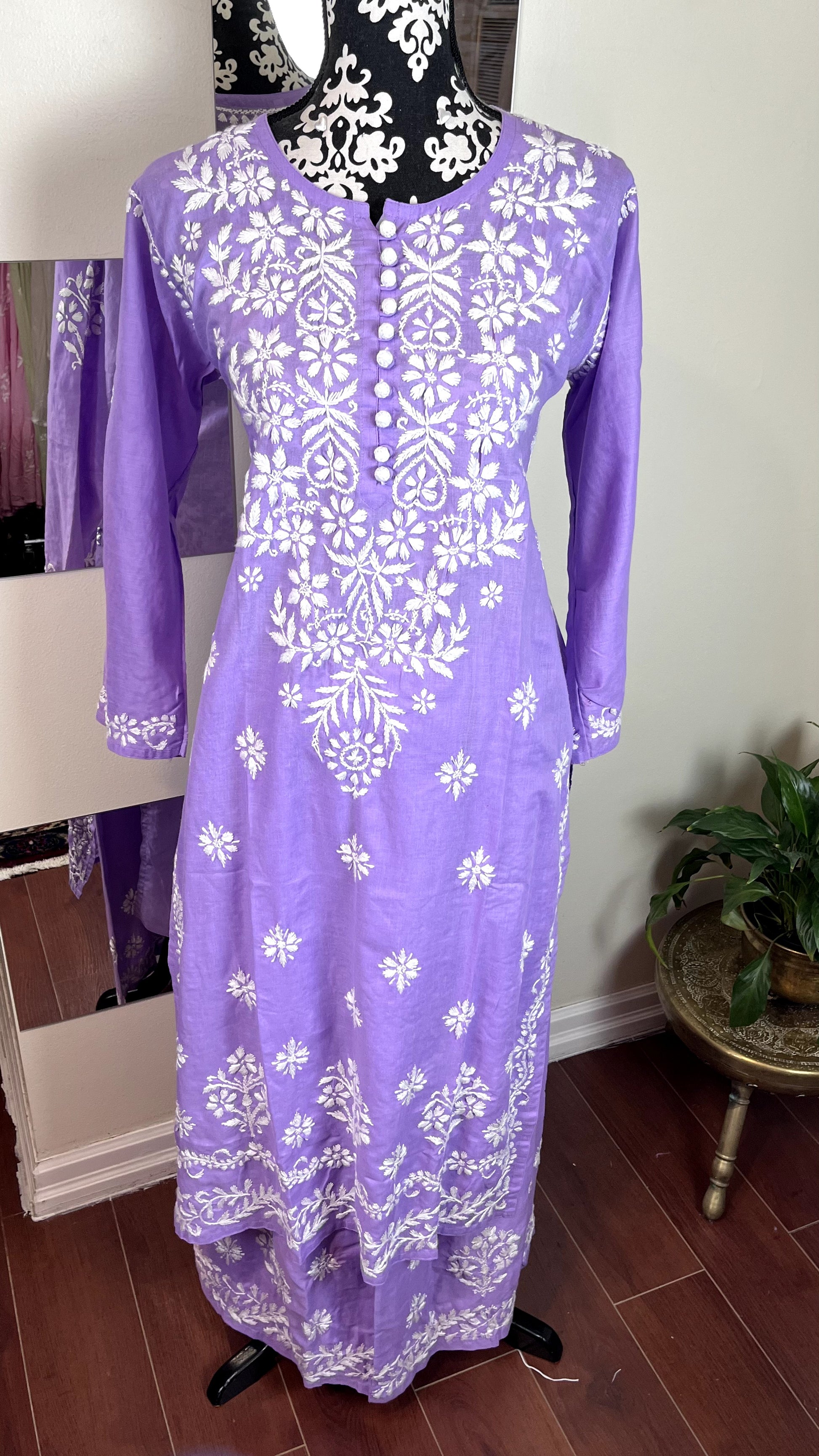 Lavender - Plazzo Suit 2 Pc Set - The Hijab Fairy