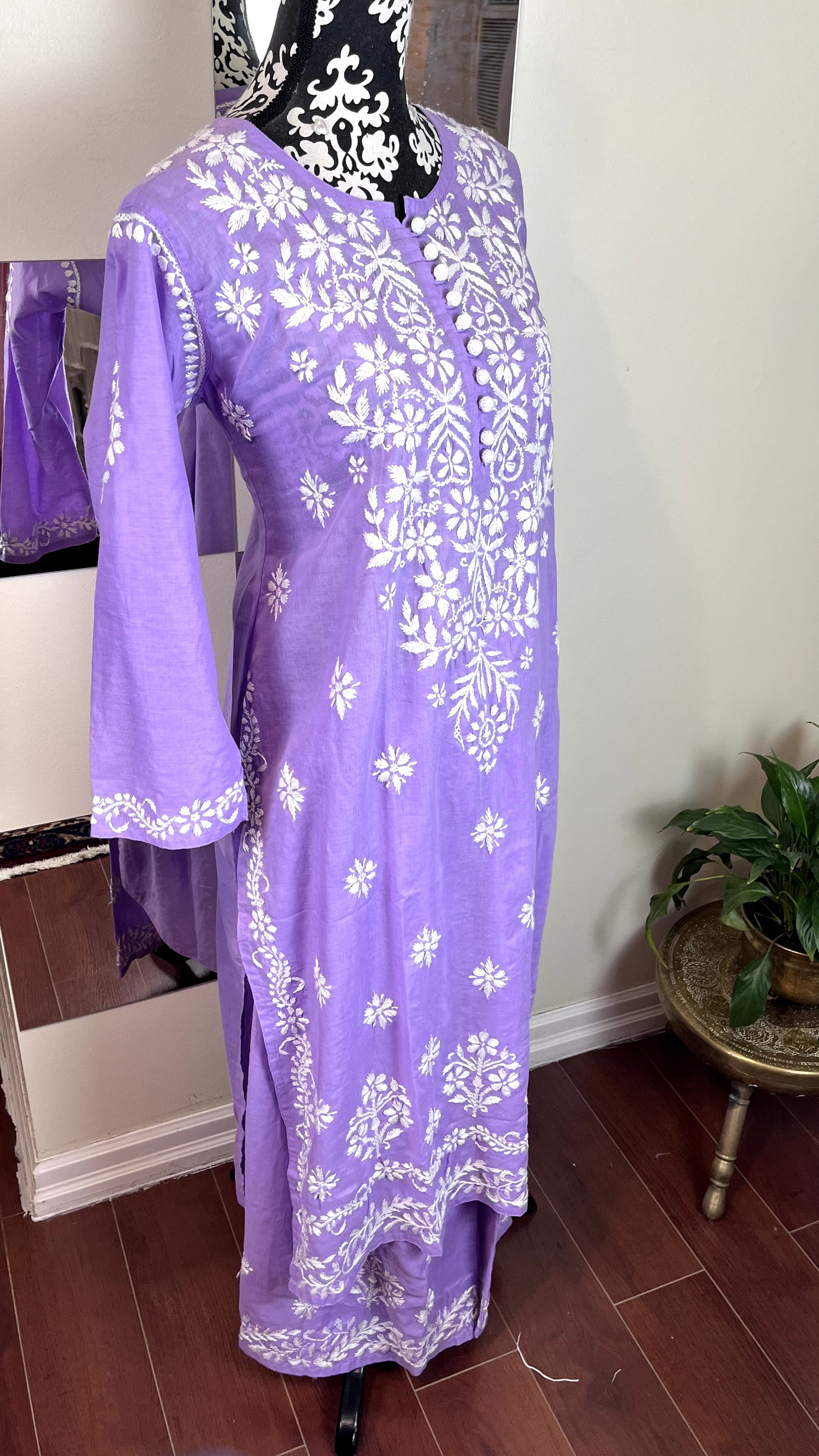 Lavender - Plazzo Suit 2 Pc Set - The Hijab Fairy