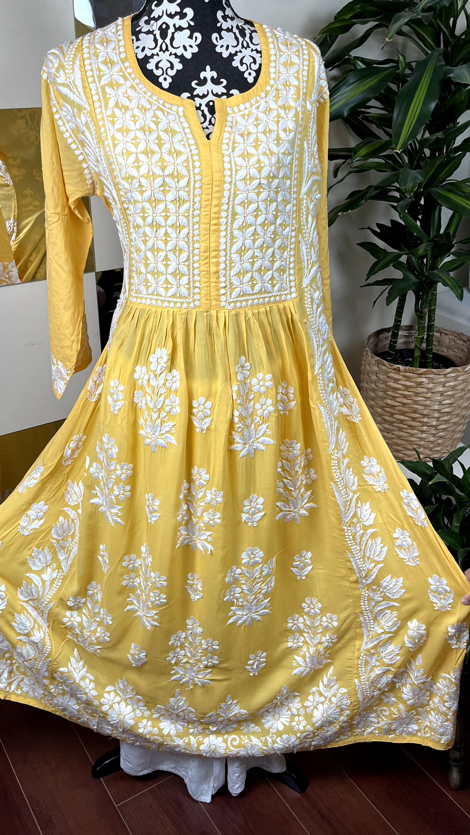 Mango Yellow - Modal Frock - The Hijab Fairy