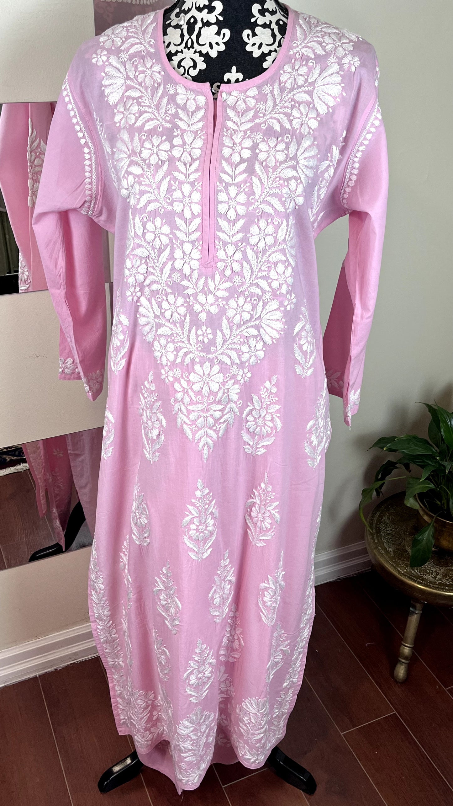 Light Pink - Trouser Suit 2 Pc Set - The Hijab Fairy