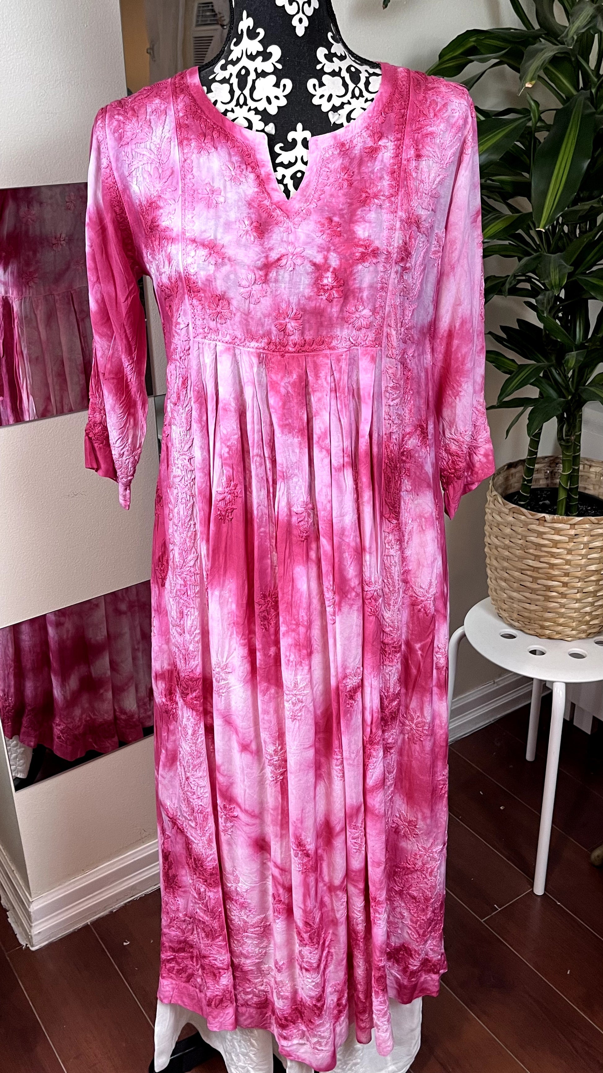 Pink Tie Dye - Modal Frock - The Hijab Fairy