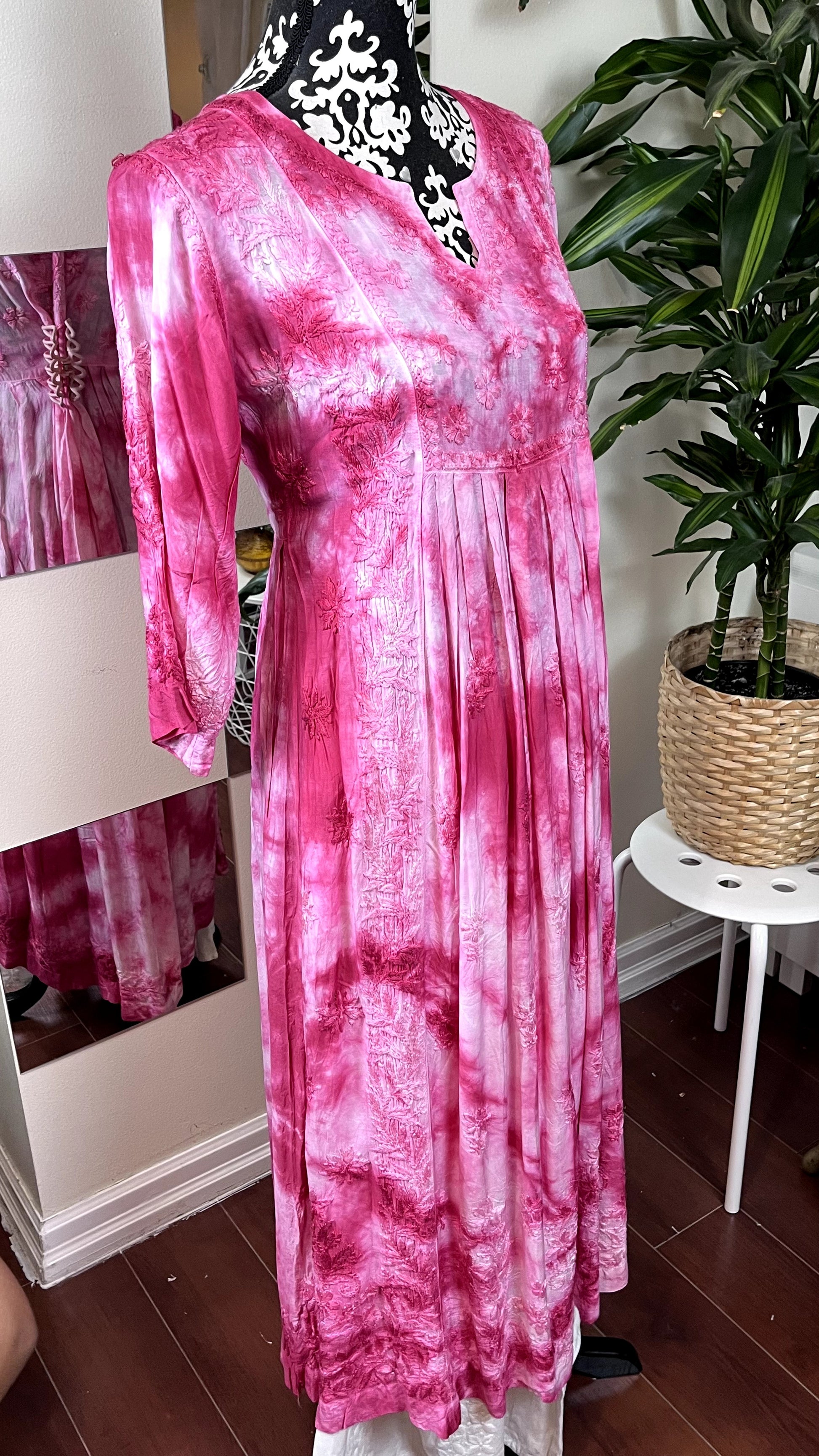 Pink Tie Dye - Modal Frock - The Hijab Fairy