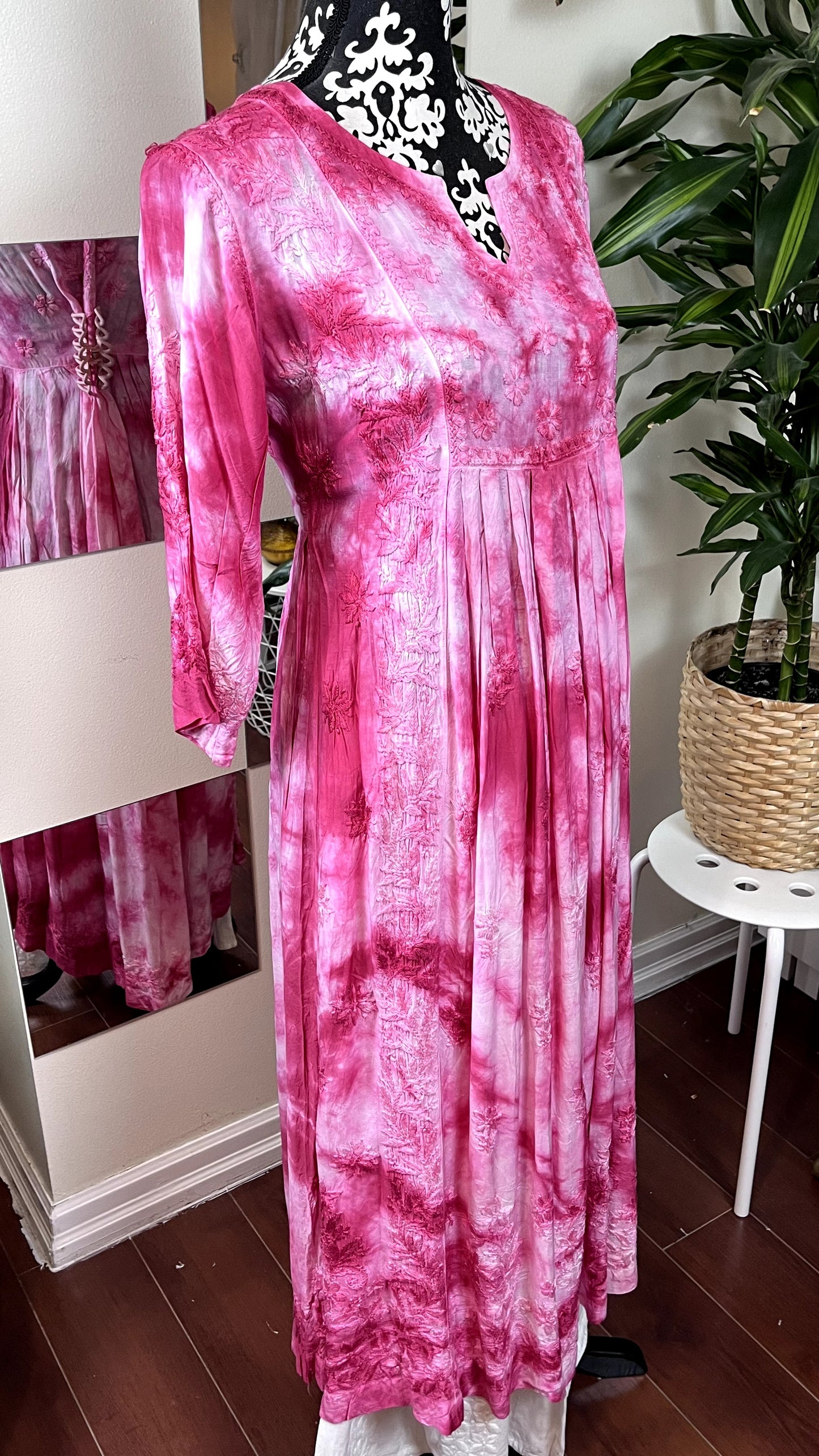 Pink Tie Dye - Modal Frock - The Hijab Fairy