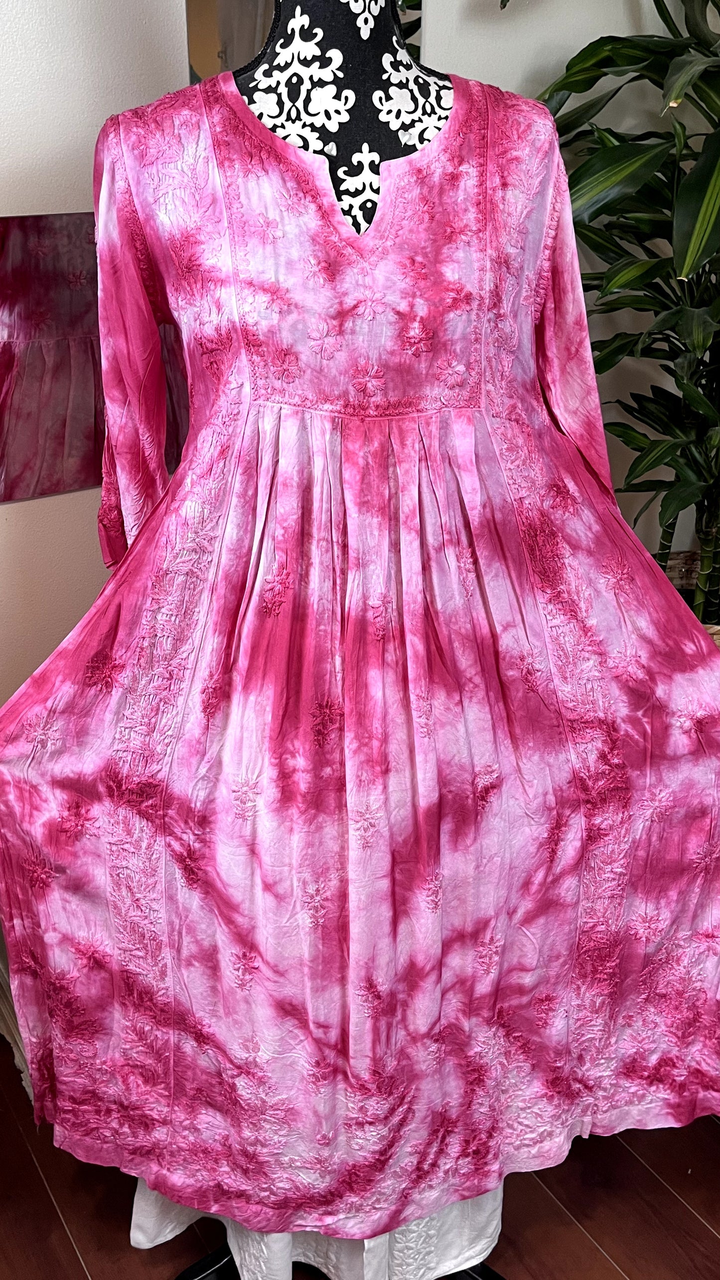 Pink Tie Dye - Modal Frock - The Hijab Fairy