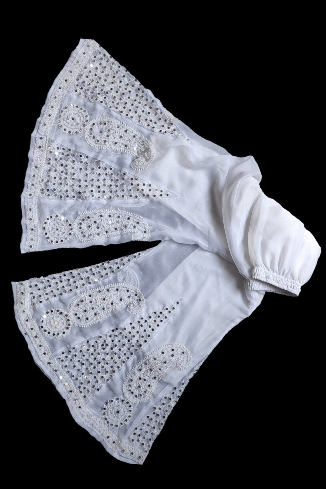 Chikankari Mirrorwork Sharara - The Hijab Fairy